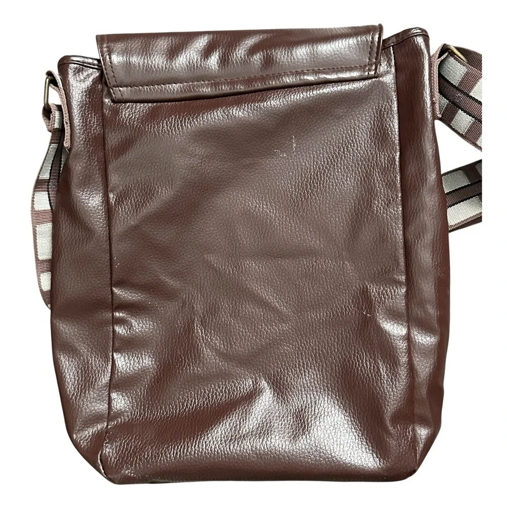 Disney‎ Star Wars Chewbacca Brown Leather Messenger Bag Satchel Purse